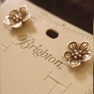 Brighton Silver Sakura Mini Post Earrings